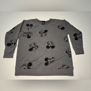 Disney Sweatshirt Sz 1X Mickey & Minnie Mouse Crewneck Super soft